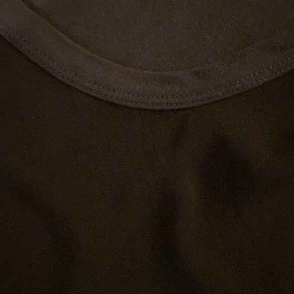 James Perse Jersey back and sleeve with woven front top - Picture 3 of 5